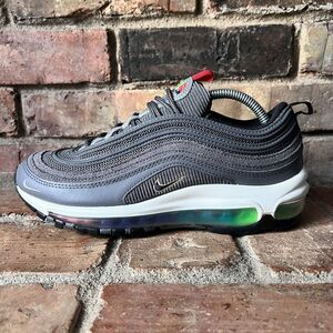 Nike Air Max 97 Evolution Of Icon Gray Rainbow Shoes Sneakers Womens 8 Youth 6.5